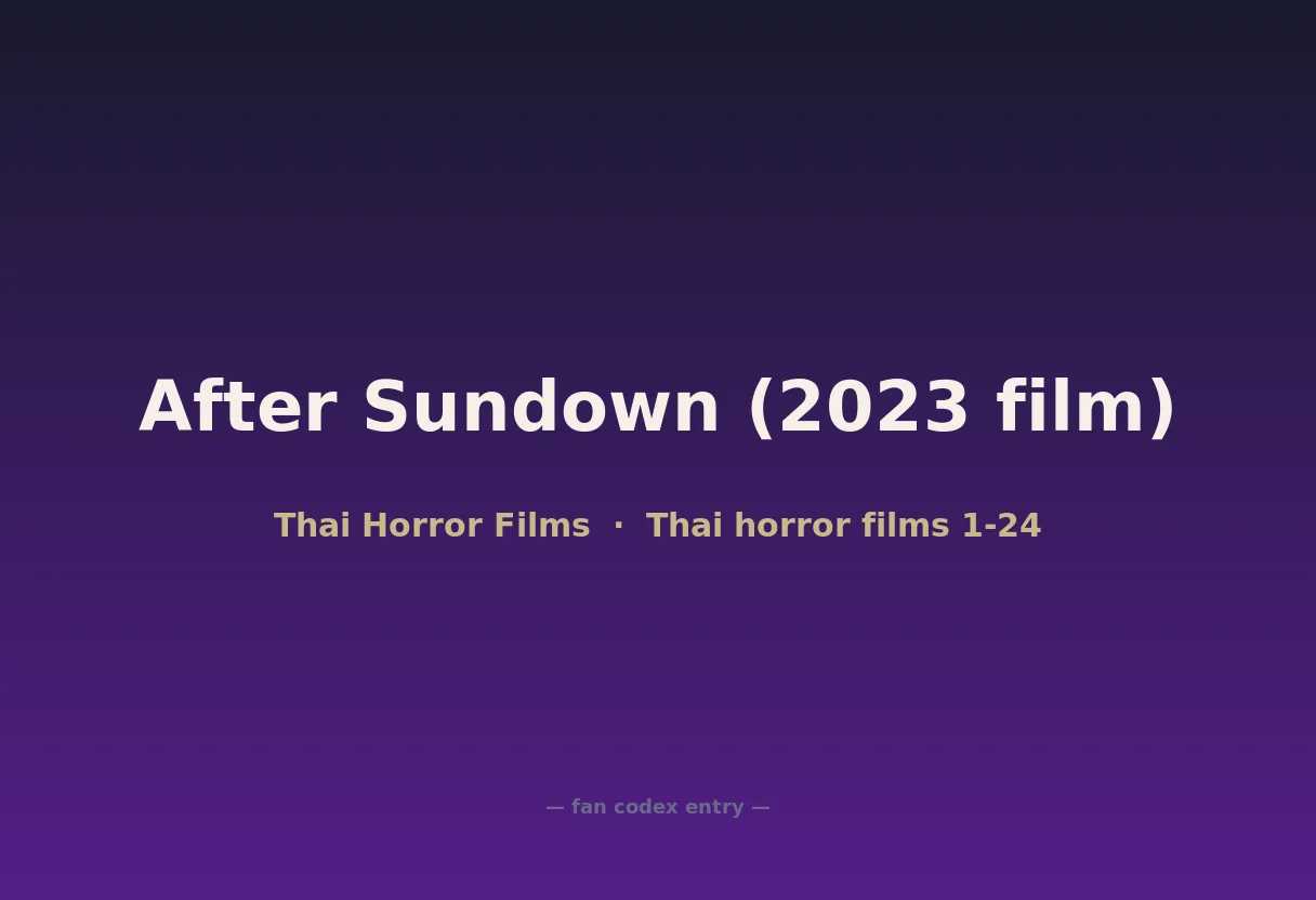 After Sundown (2023 film)